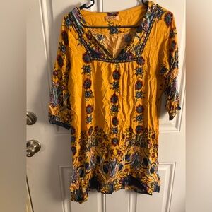 Kivenst Yellow Floral Women's dress size 20